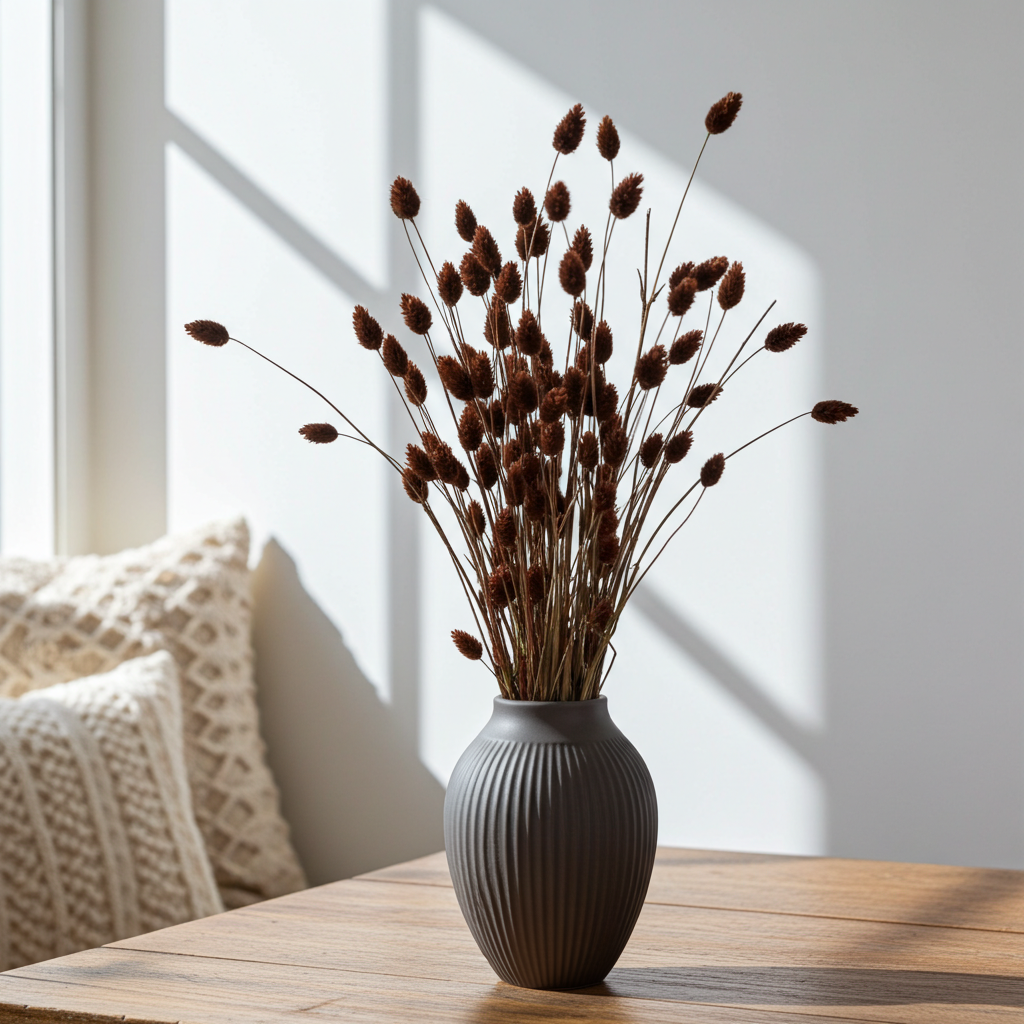 Sušený Phalaris hnědý – dekorativní travina do boho a přírodních aranžmá